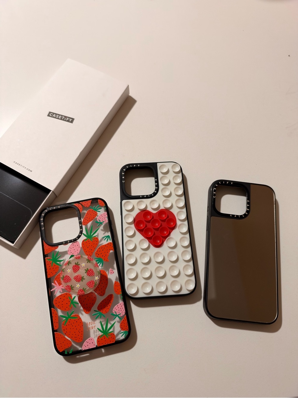 Casetify 3 Iphone 15 Pro Max Cases as a bundle (open to separate purchases)